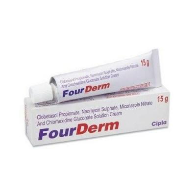 4X FOURDERM CREAM 15 GRAM ANTI ACNE PIMPLES WHITENING FAIRNESS