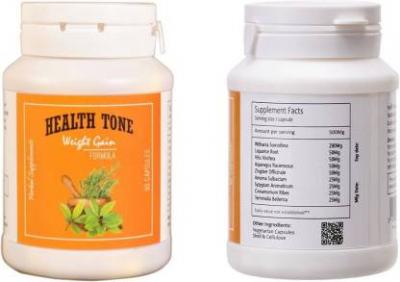 Health Tone Natural Herbs 90-Piece Natural Weight Gain Capsules  (100 g)