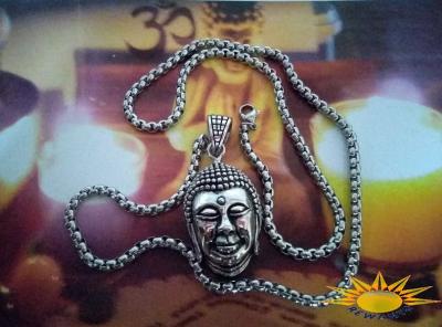 ॐ Energized Mantra Debt Removal WISDOM CHEER Luck Budhha Pendant Stress Free