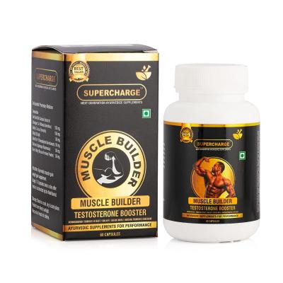 Supercharge Testosterone Booster Supplement and Boost Men Muscle Growth and Energy (60 Capsules)