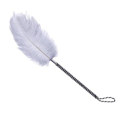 1Pcs Feather Whip Sex Toys W/Handle Tickler Tied Rope for BDSM Gay Couples