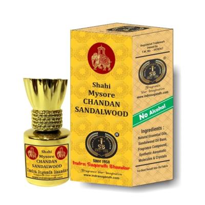 Attar For Men|Women Shahi Mysore Sandal Original Chandan Pure Perfume 24 Hours Long Lasting Fragrance 10ml Rollon Pack